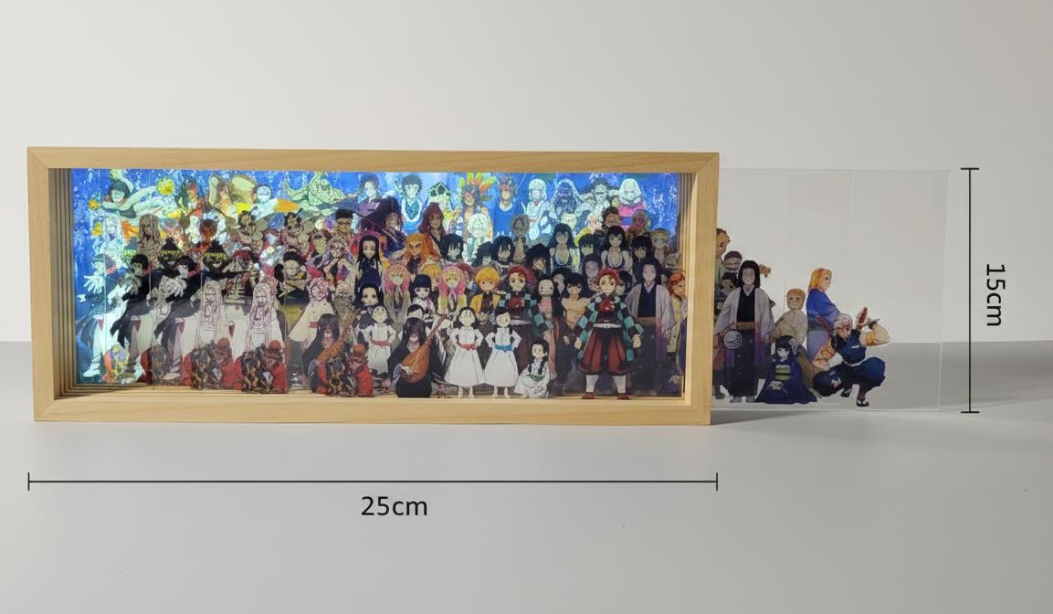 Demon Slayer Layered Acrylic Display — Demon Slayer collectible figure